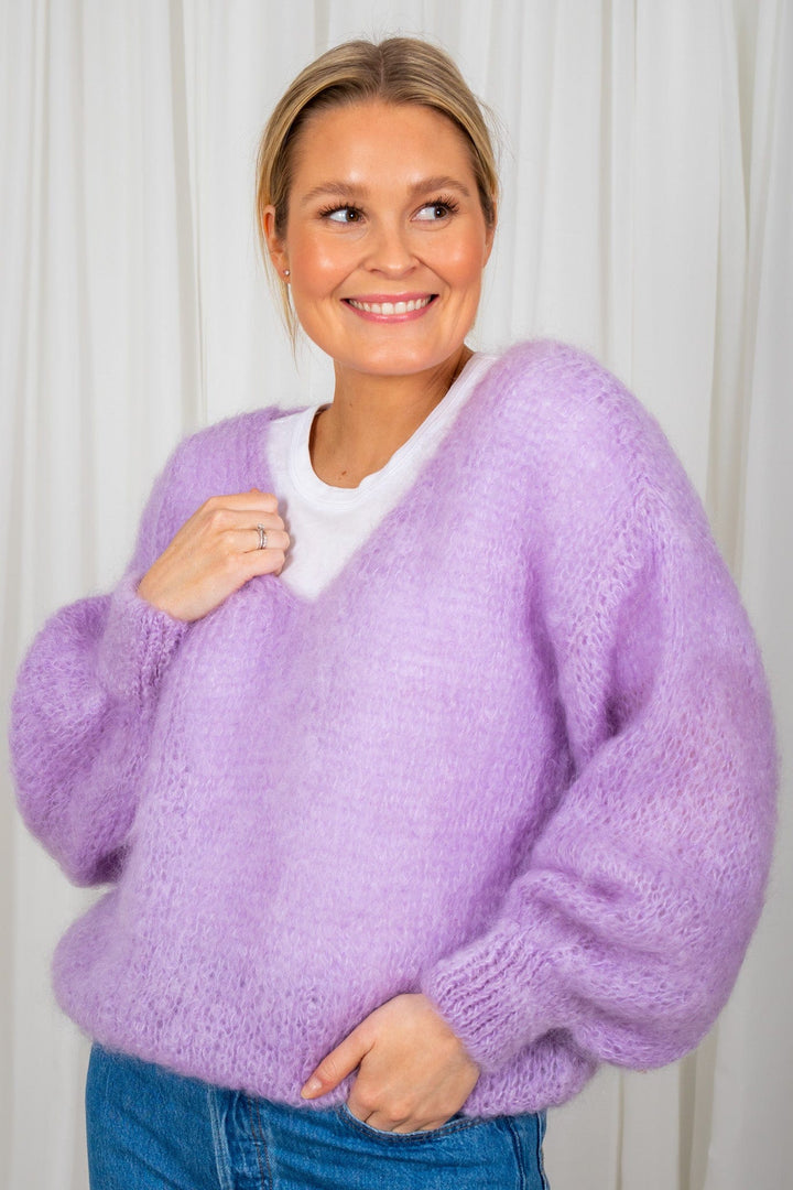 Milana Ls Mohair Knit Light Purple | Genser | Smuk - Dameklær på nett