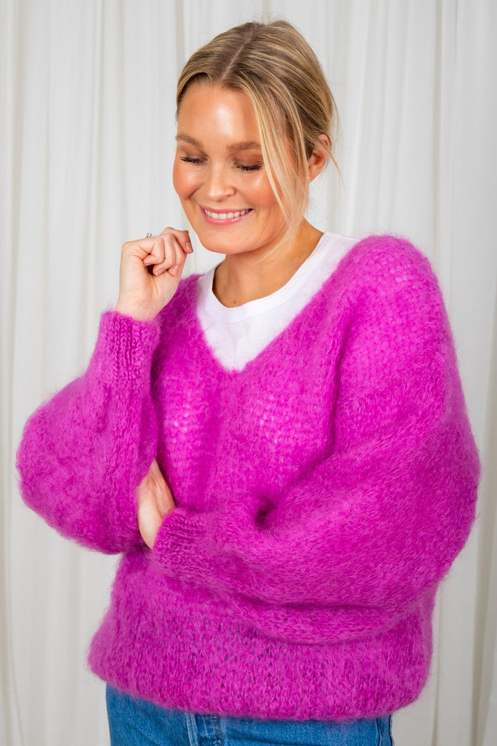Milana Ls Mohair Knit Pearly Purple | Genser | Smuk - Dameklær på nett