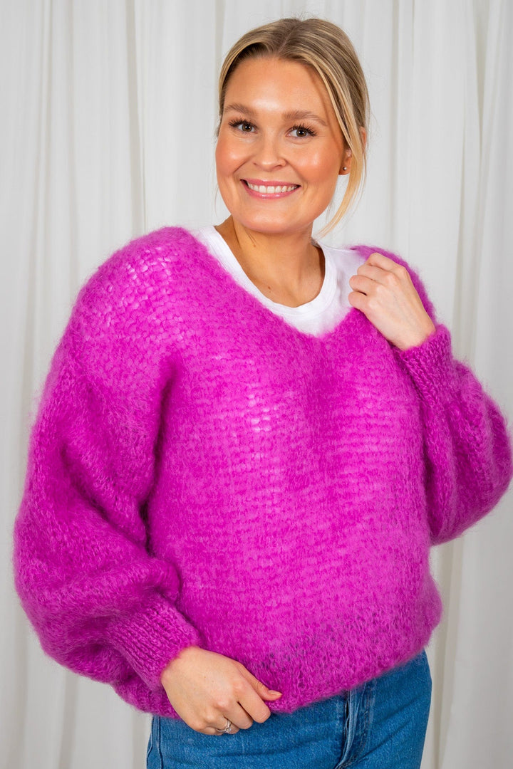 Milana Ls Mohair Knit Pearly Purple | Genser | Smuk - Dameklær på nett