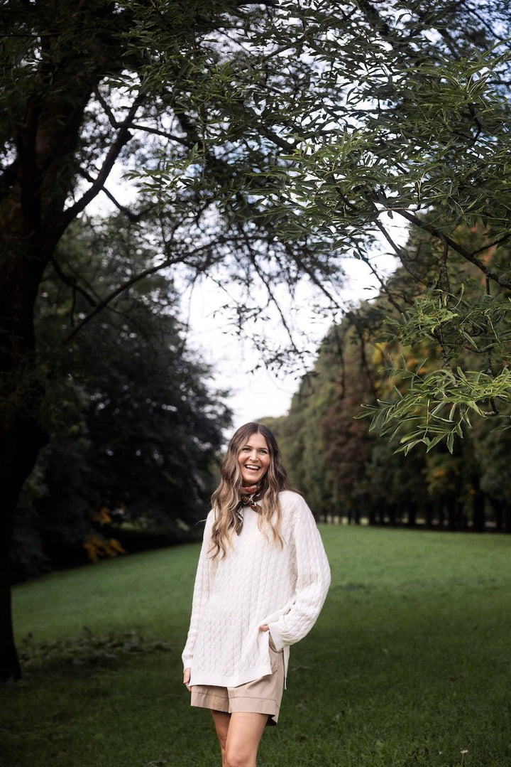 Milo Cable Knit Pullover Off White | Genser | Smuk - Dameklær på nett
