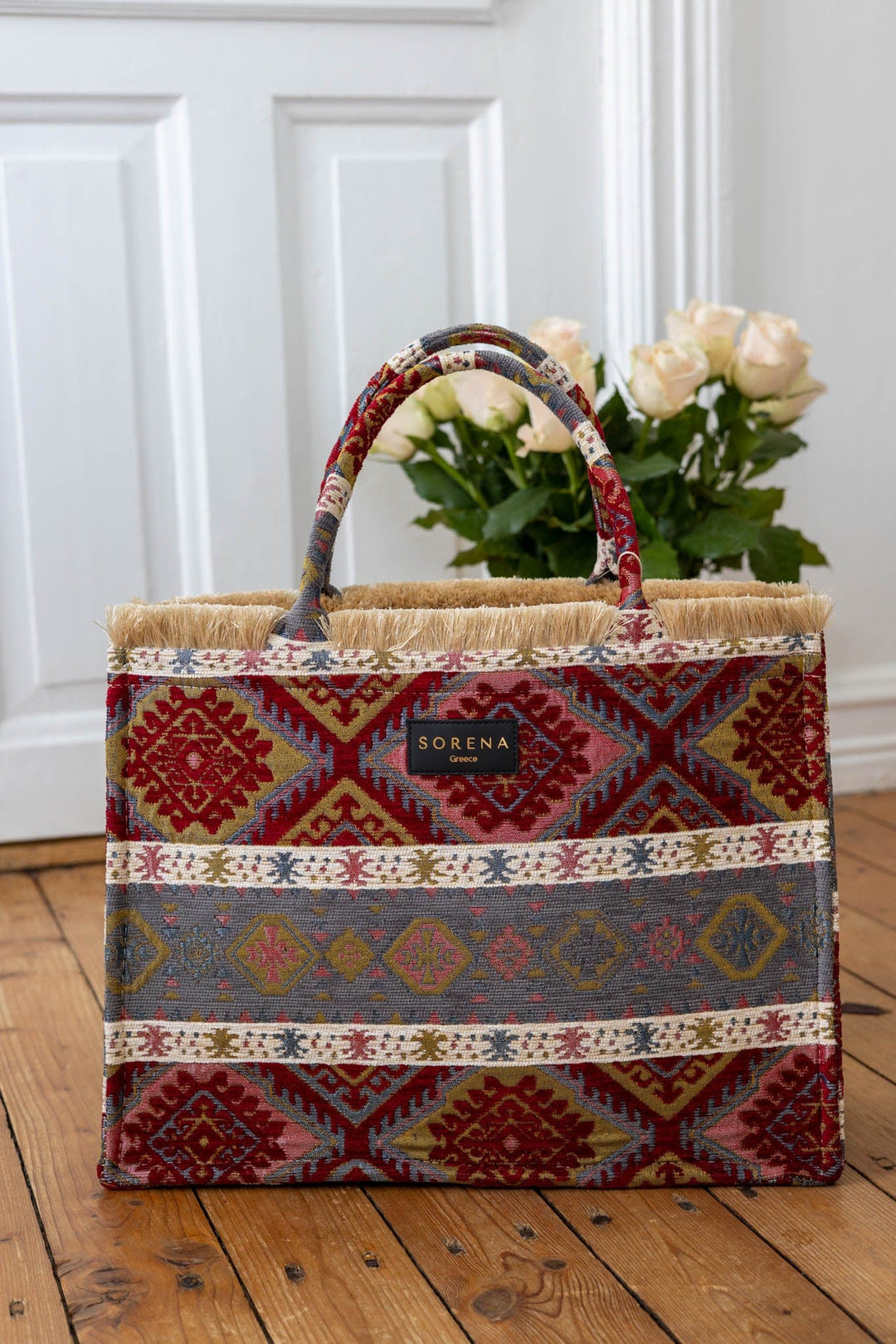 Milos Tote Bag Red | Accessories | Smuk - Dameklær på nett