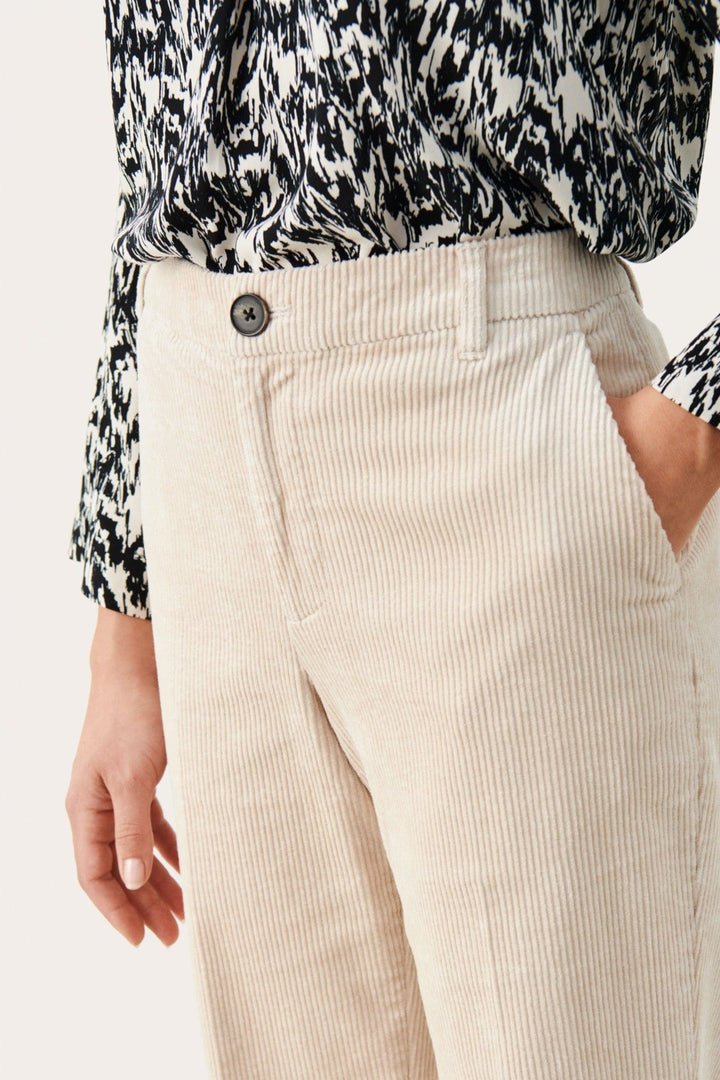 Mishapw Cropped Pants Perfectly Pale | Bukser | Smuk - Dameklær på nett