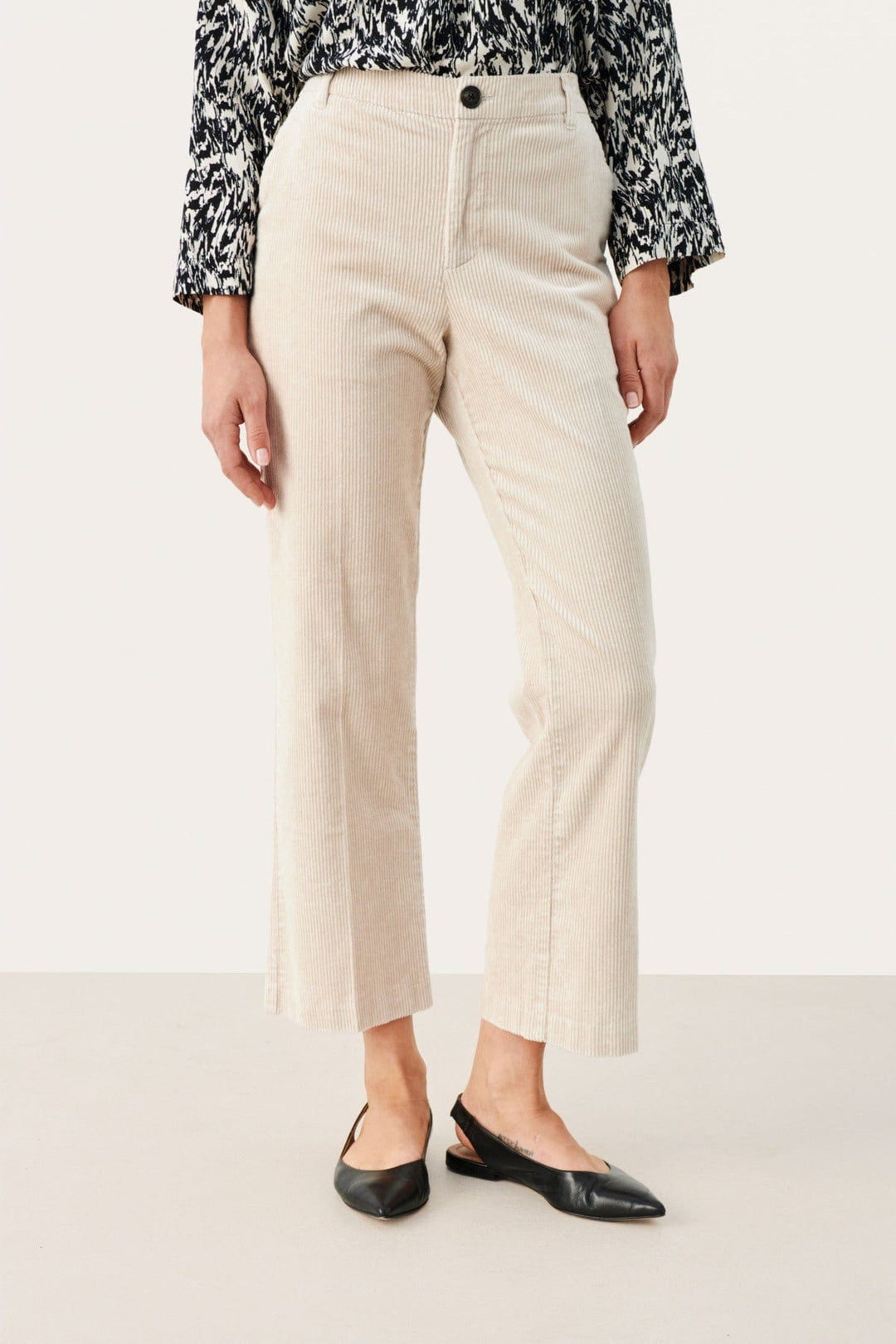 Mishapw Cropped Pants Perfectly Pale | Bukser | Smuk - Dameklær på nett