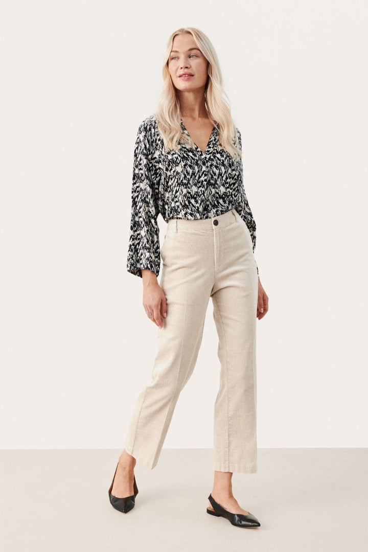 Mishapw Cropped Pants Perfectly Pale | Bukser | Smuk - Dameklær på nett