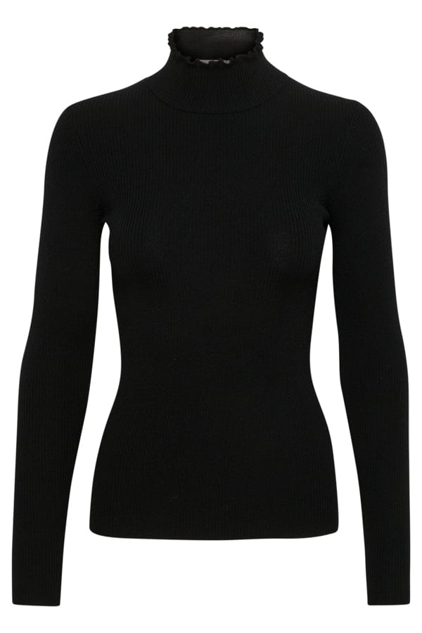 Moniaiw Rib Pullover Black | Genser | Smuk - Dameklær på nett