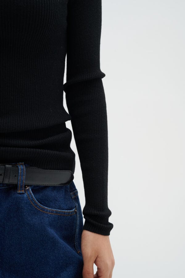 Moniaiw Rib Pullover Black | Genser | Smuk - Dameklær på nett