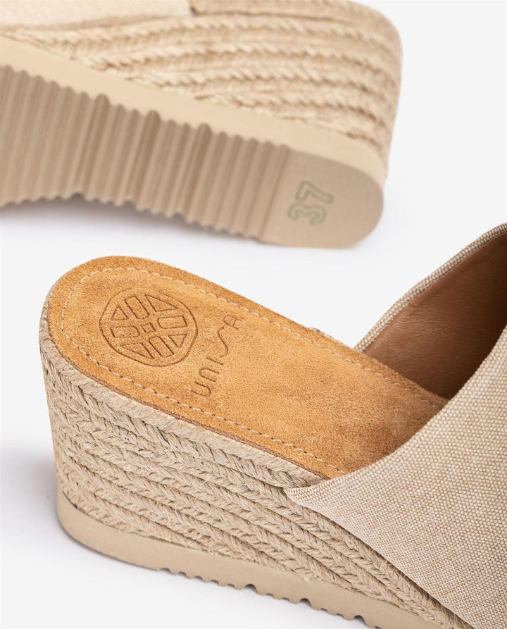 MULE WITH A JUTE WEDGE HEEL | Sko | Smuk - Dameklær på nett