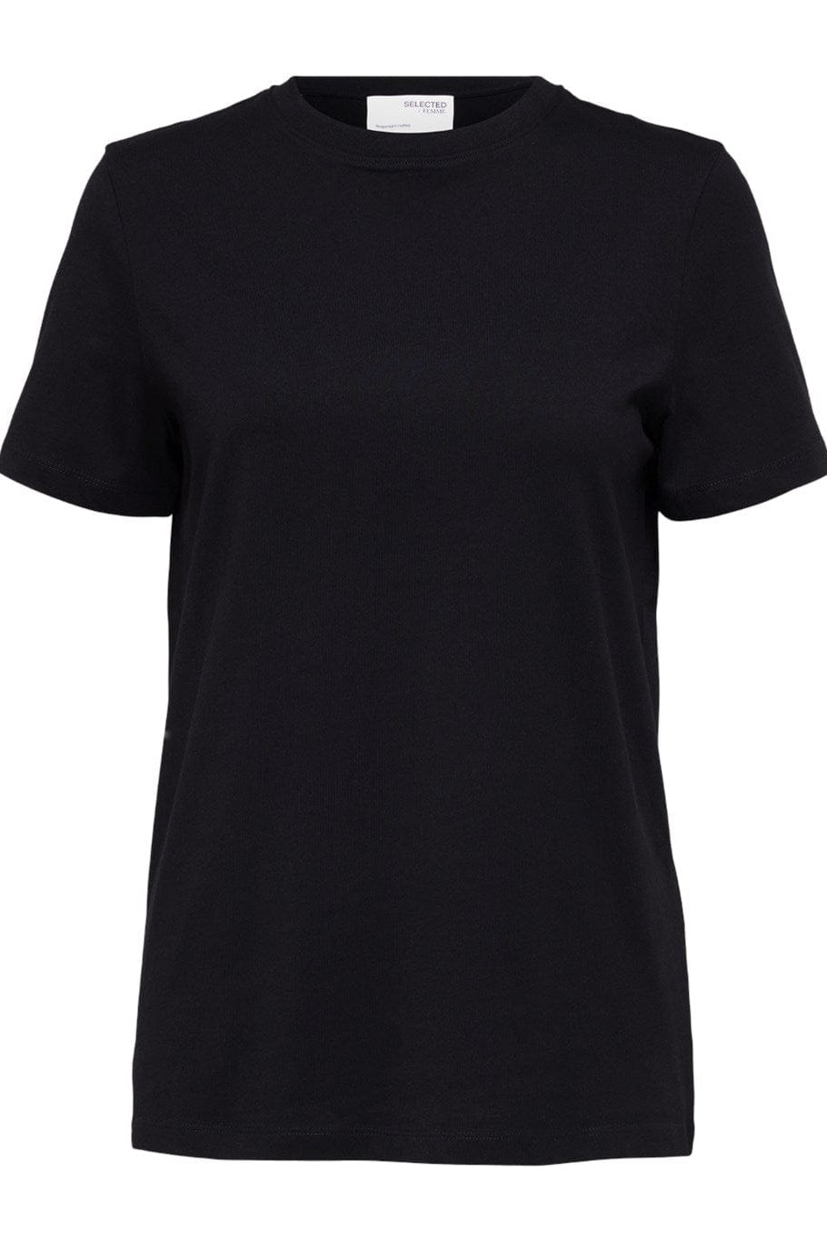 Myessential Ss O-Neck Tee Black | Topper | Smuk - Dameklær på nett