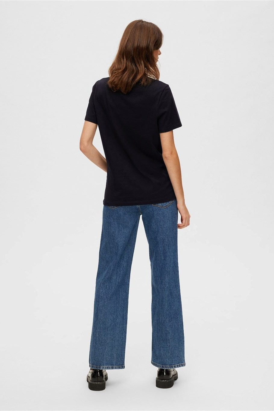 Myessential Ss O-Neck Tee Black | Topper | Smuk - Dameklær på nett