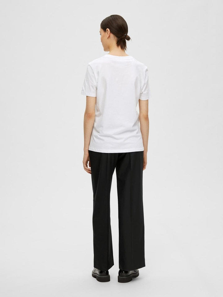 Myessential Ss O-Neck Tee Bright White | Topper | Smuk - Dameklær på nett