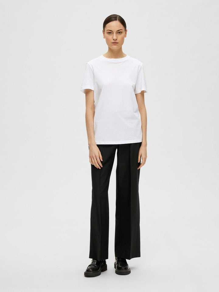 Myessential Ss O-Neck Tee Bright White | Topper | Smuk - Dameklær på nett