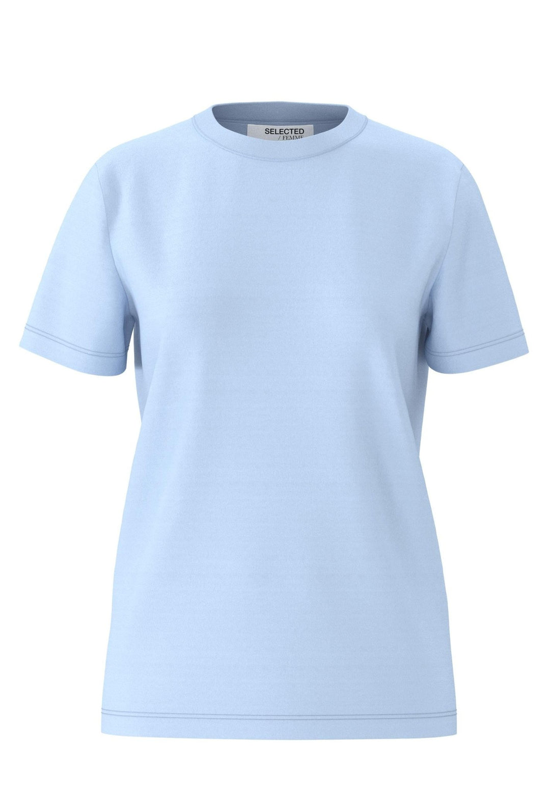 Myessential Ss O-Neck Tee Cashmere Blue | Topper | Smuk - Dameklær på nett