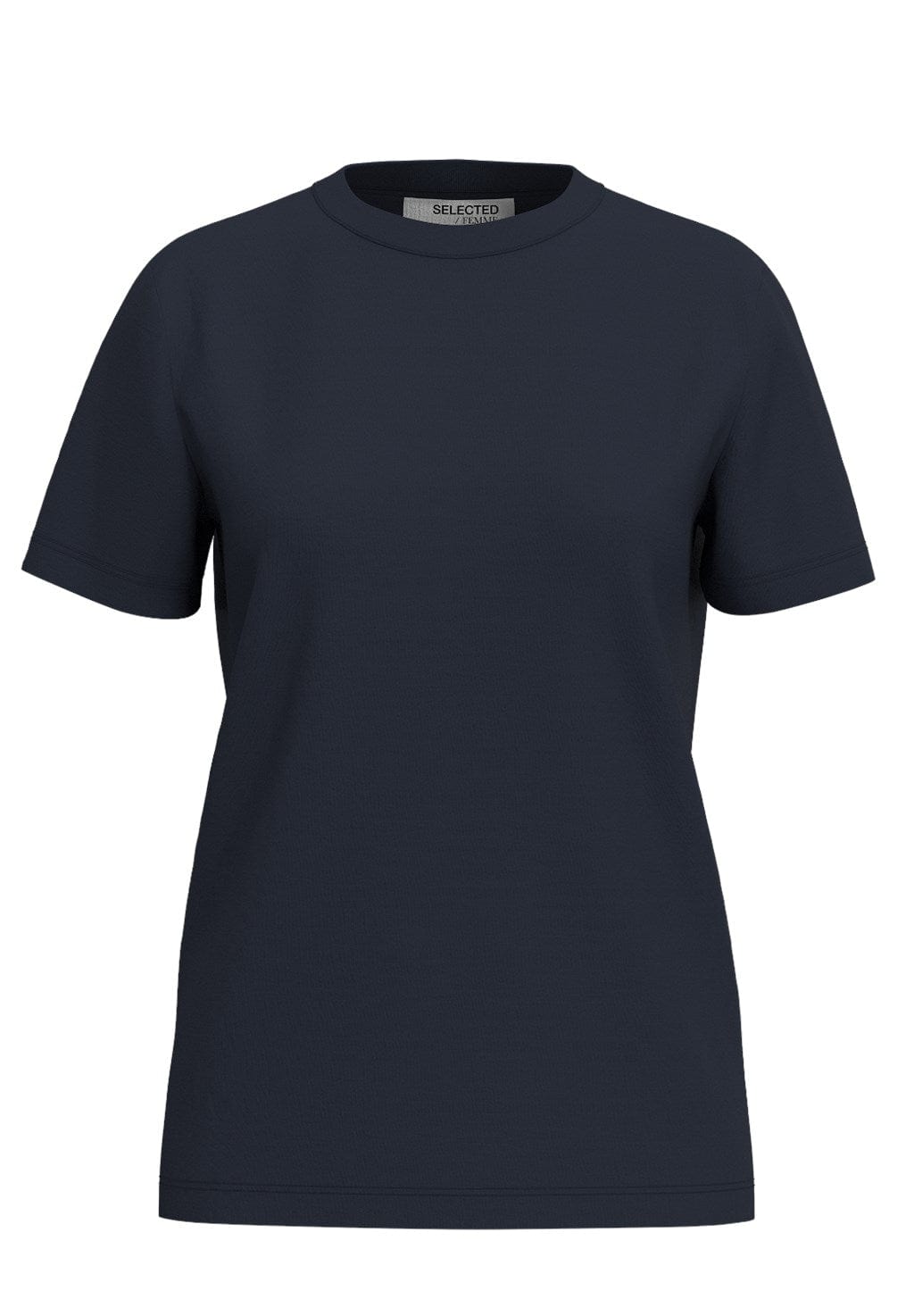 Myessential Ss O-Neck Tee Dark Sapphire | Topper | Smuk - Dameklær på nett