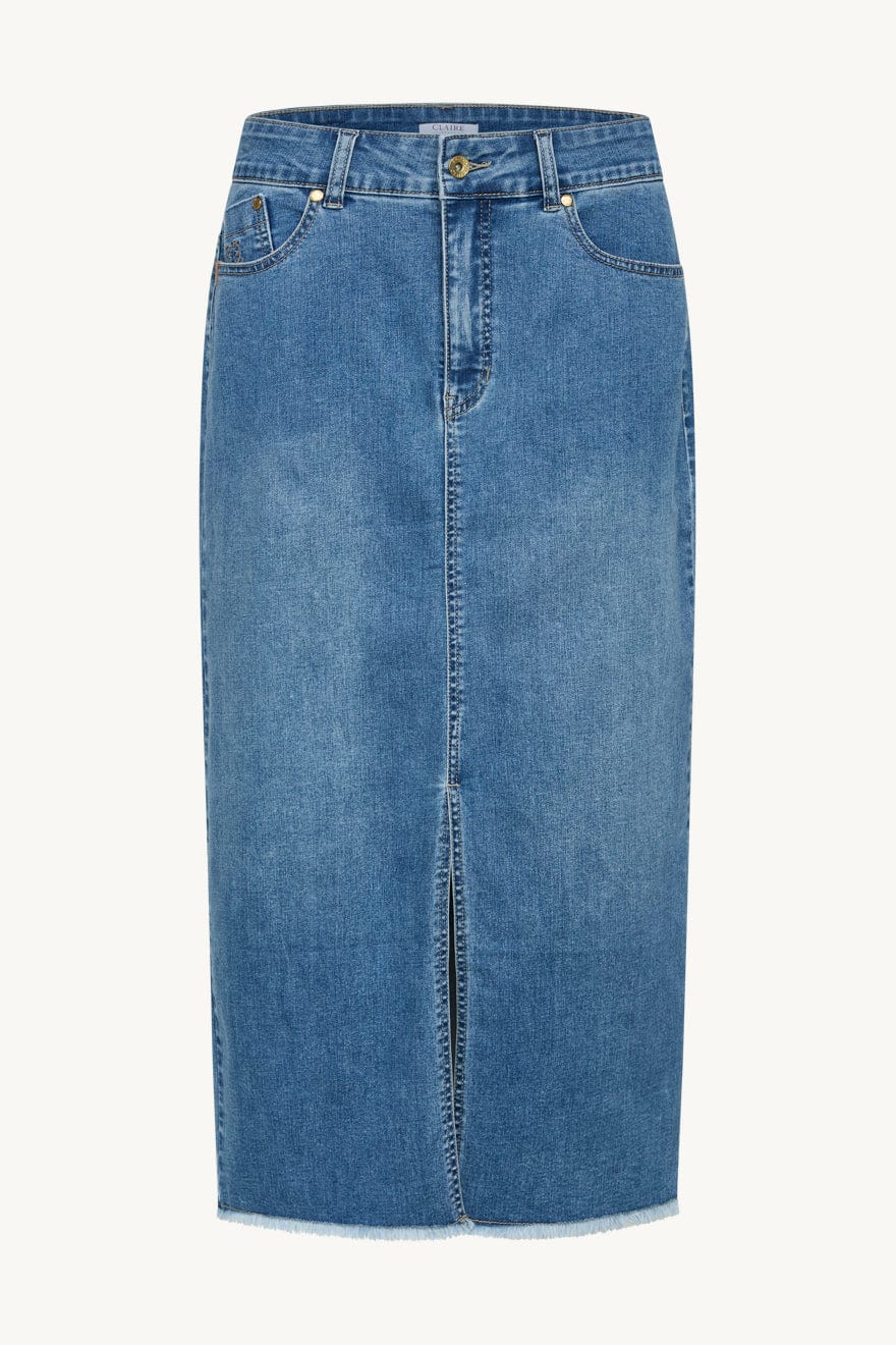 Nedda-Cw - Skirt Blue Denim | Skjørt | Smuk - Dameklær på nett