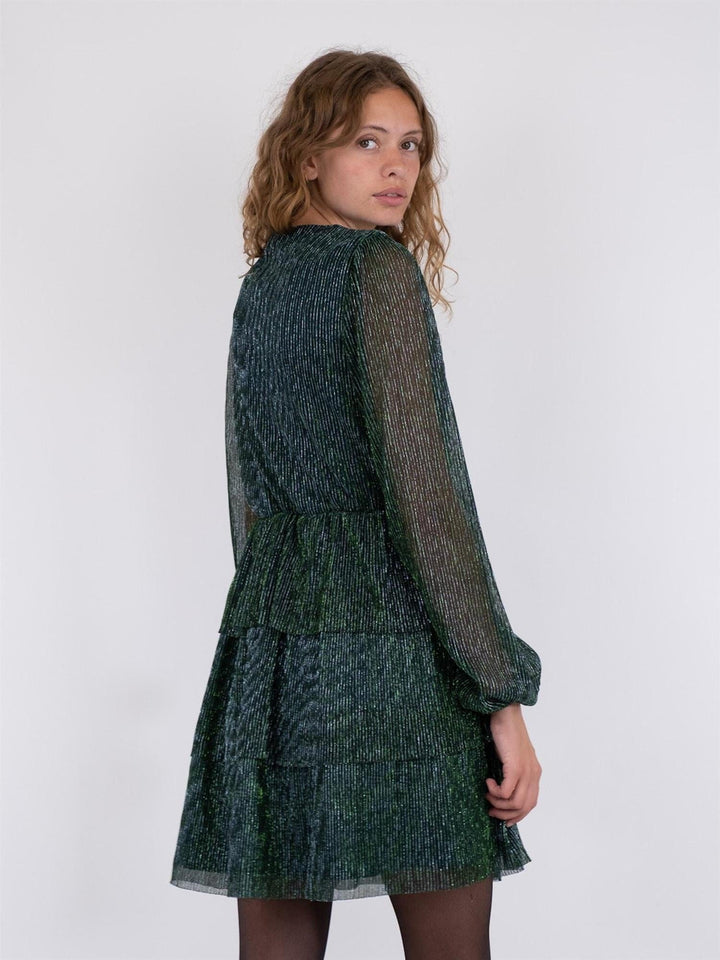 Nene Glitz Dress Green | Kjoler | Smuk - Dameklær på nett
