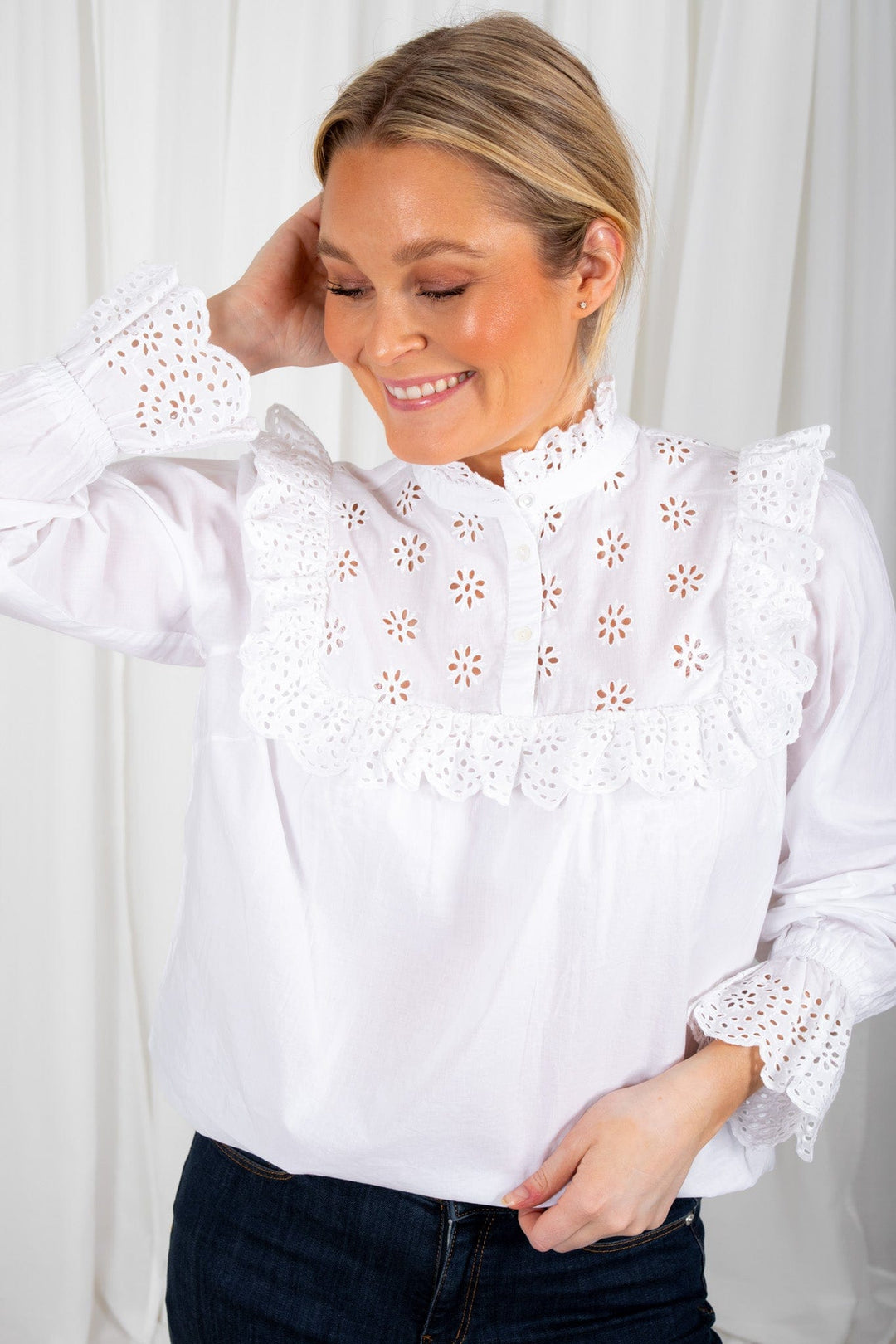 Nileapw Shirt Bright White | Skjorter og bluser | Smuk - Dameklær på nett