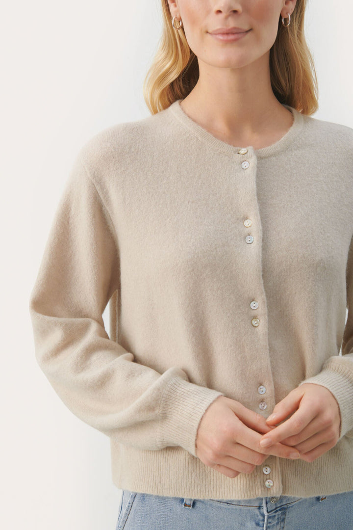 Ninellpw Cardigan French Oak | Genser | Smuk - Dameklær på nett