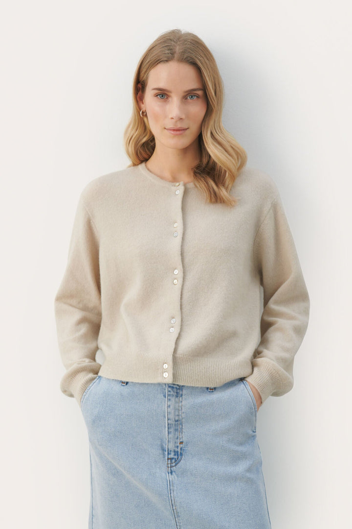 Ninellpw Cardigan French Oak | Genser | Smuk - Dameklær på nett