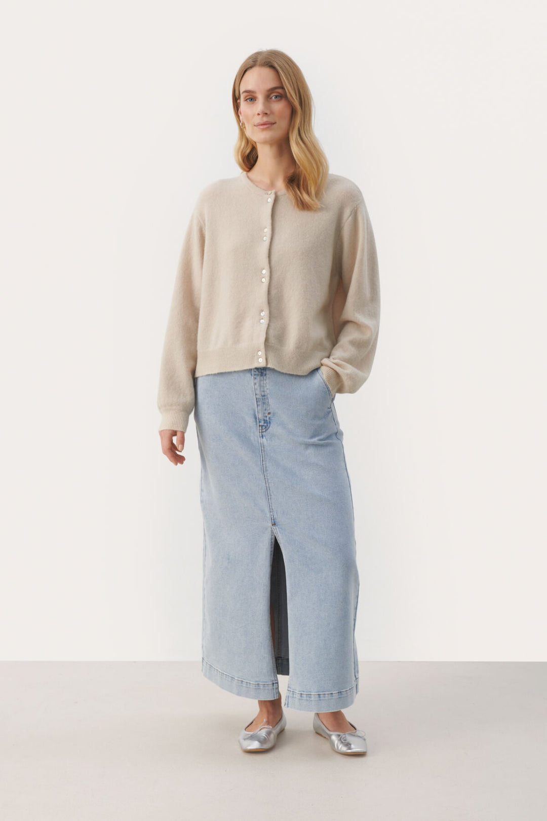 Ninellpw Cardigan French Oak | Genser | Smuk - Dameklær på nett