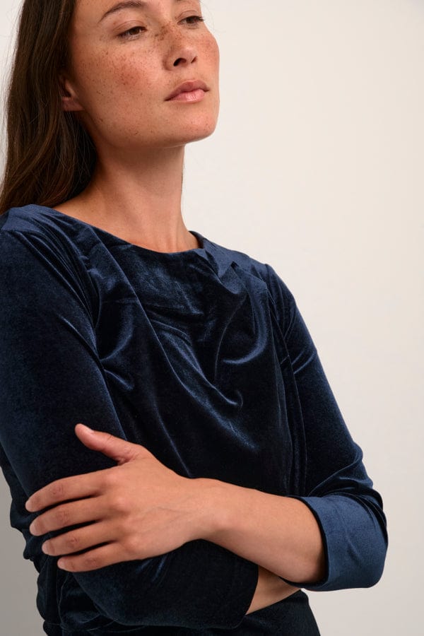 Nisasiw Short Dress Marine Blue | Kjoler | Smuk - Dameklær på nett