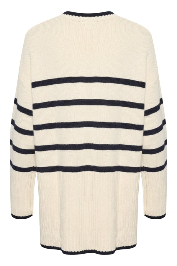 Noelinepw Pullover Navy Stripes | Genser | Smuk - Dameklær på nett