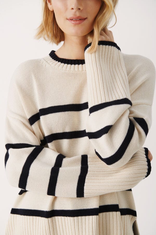 Noelinepw Pullover Navy Stripes | Genser | Smuk - Dameklær på nett