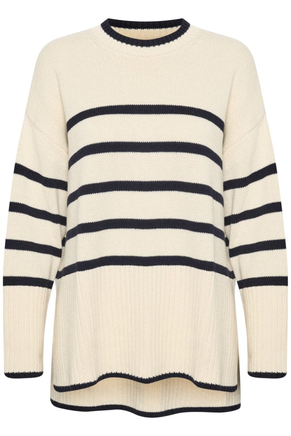 Noelinepw Pullover Navy Stripes | Genser | Smuk - Dameklær på nett