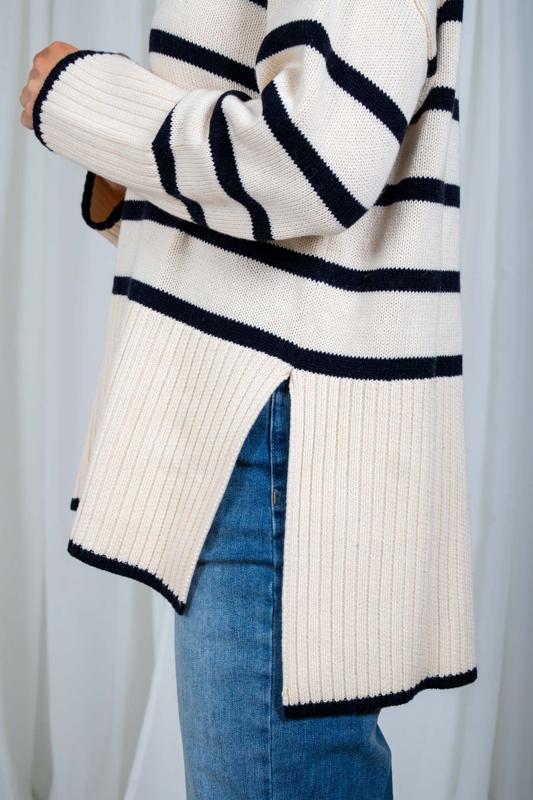 Noelinepw Pullover Navy Stripes | Genser | Smuk - Dameklær på nett