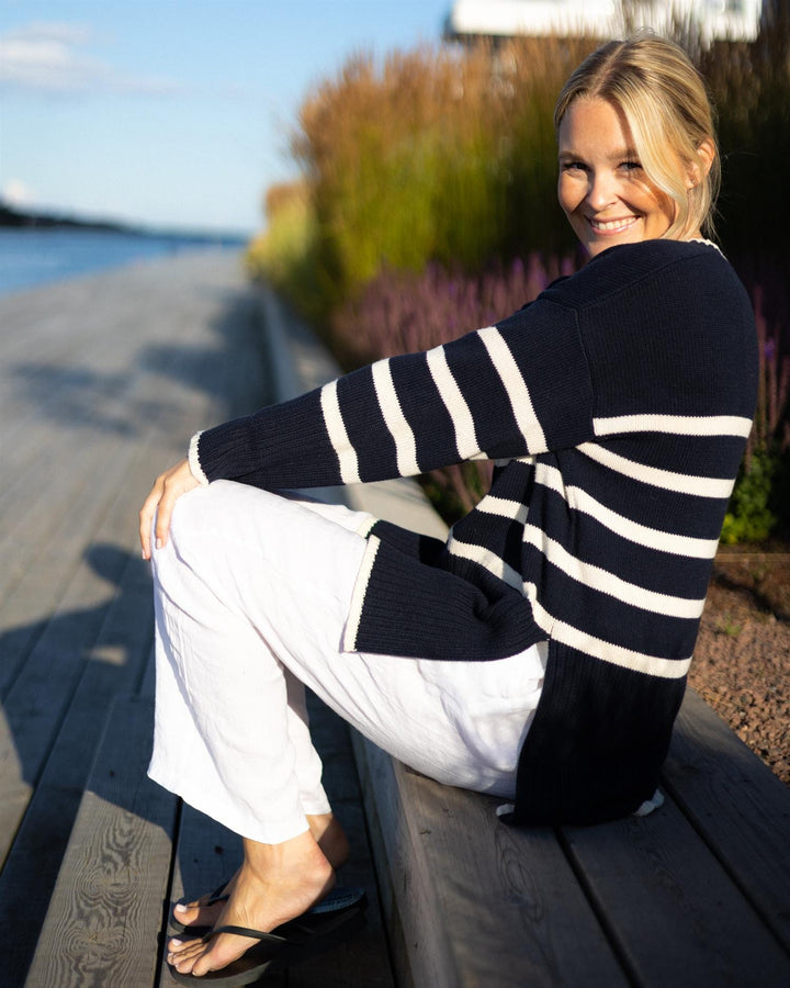 Noelinepw Pullover Whitecap Stripe | Genser | Smuk - Dameklær på nett