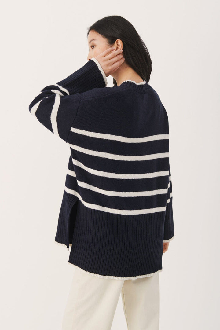 Noelinepw Pullover Whitecap Stripe | Genser | Smuk - Dameklær på nett