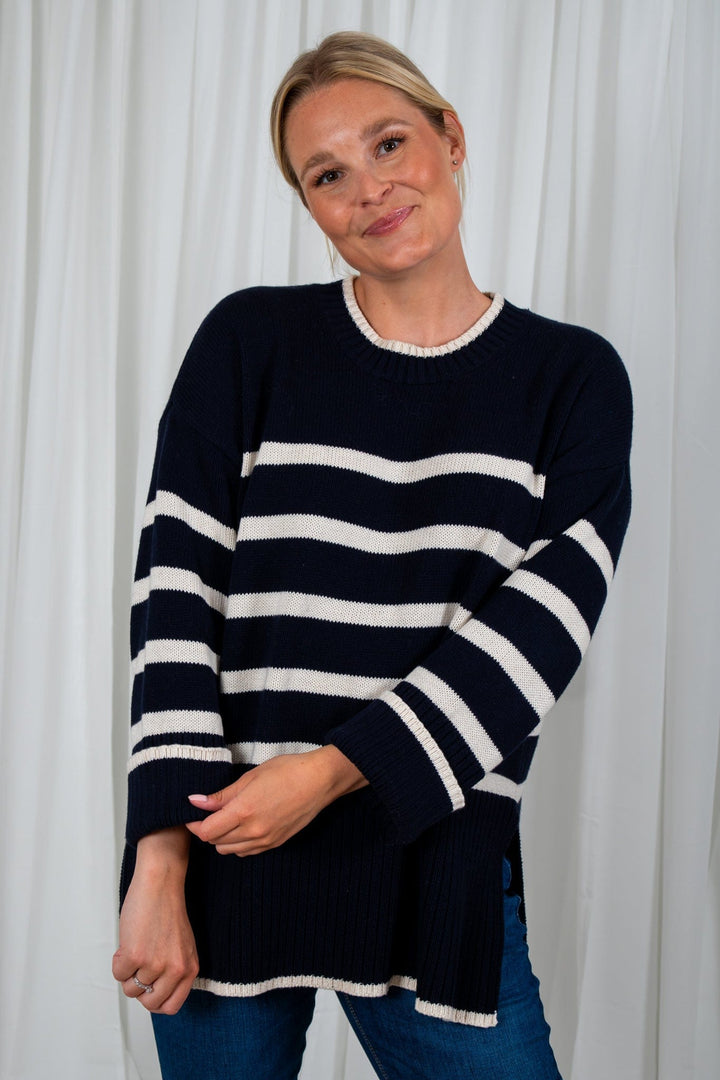 Noelinepw Pullover Whitecap Stripe | Genser | Smuk - Dameklær på nett
