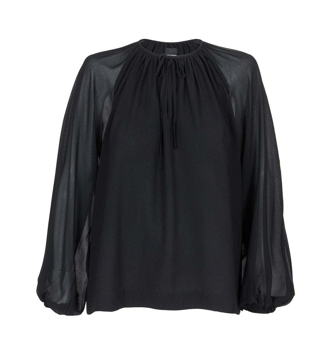 Nora Blouse Black | Skjorter og bluser | Smuk - Dameklær på nett