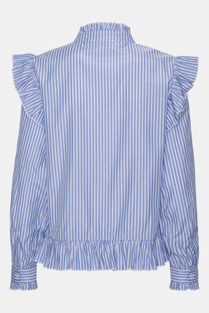 Nuna Shirt Blue White Stripes | Skjorter og bluser | Smuk - Dameklær på nett