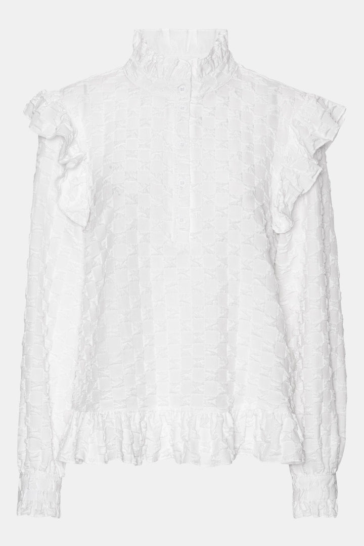 Nuna Shirt Bubble White | Skjorter og bluser | Smuk - Dameklær på nett