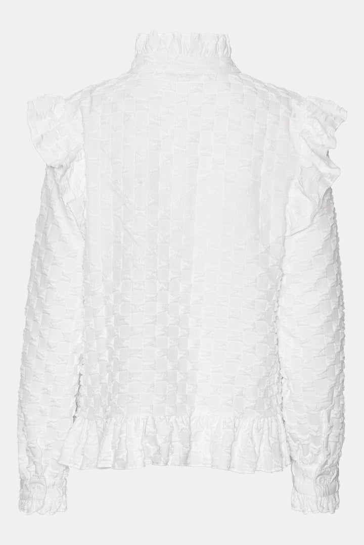 Nuna Shirt Bubble White | Skjorter og bluser | Smuk - Dameklær på nett