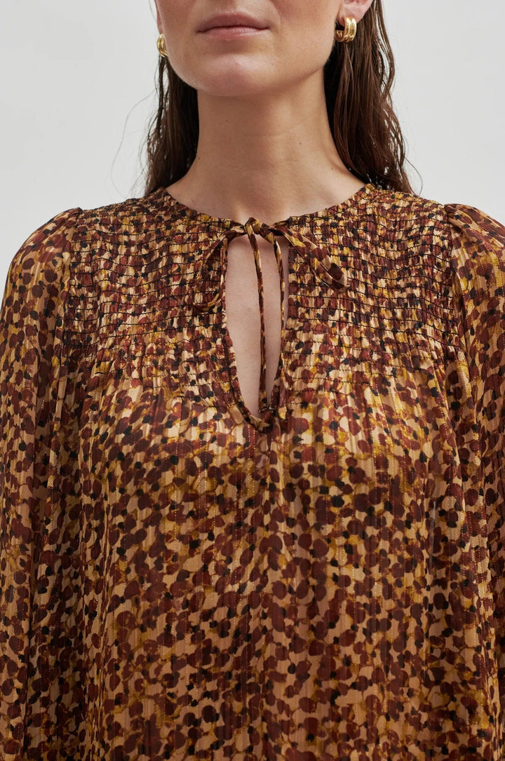 Nutmeg Blouse Deep Mahogany | Skjorter og bluser | Smuk - Dameklær på nett