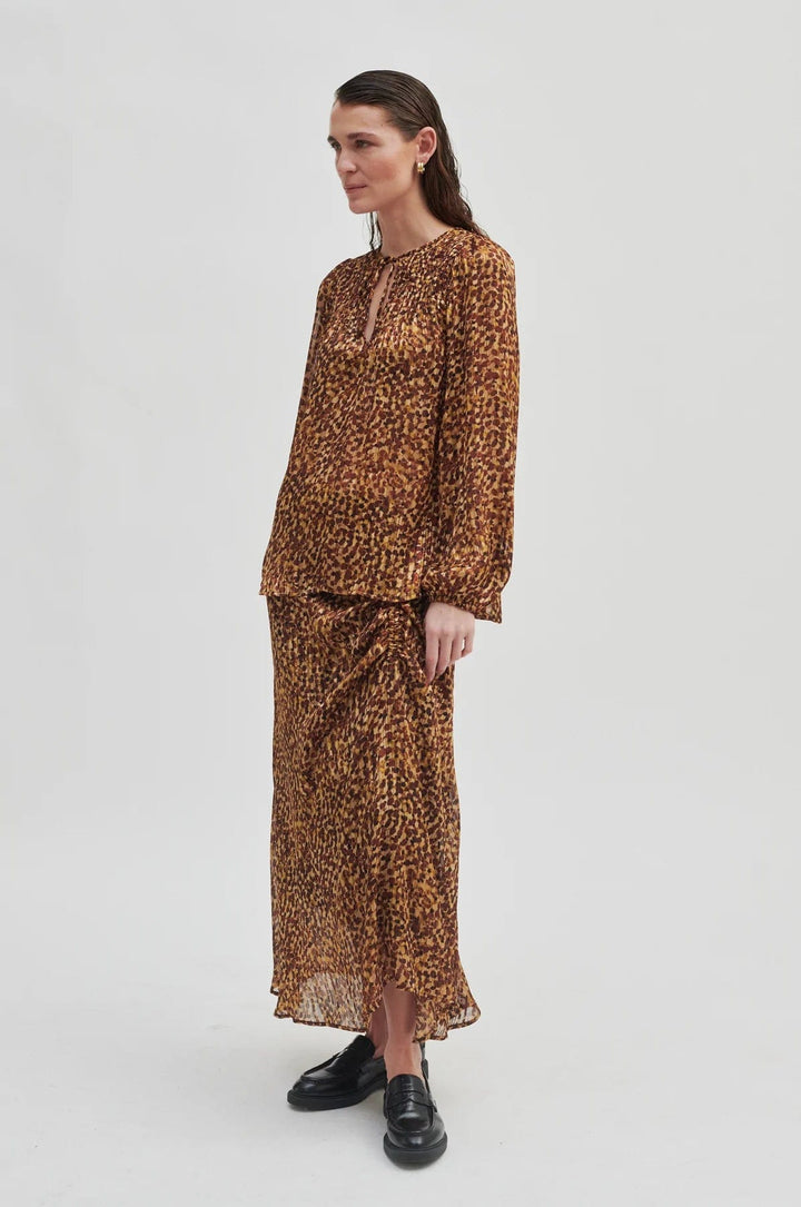 Nutmeg Blouse Deep Mahogany | Skjorter og bluser | Smuk - Dameklær på nett