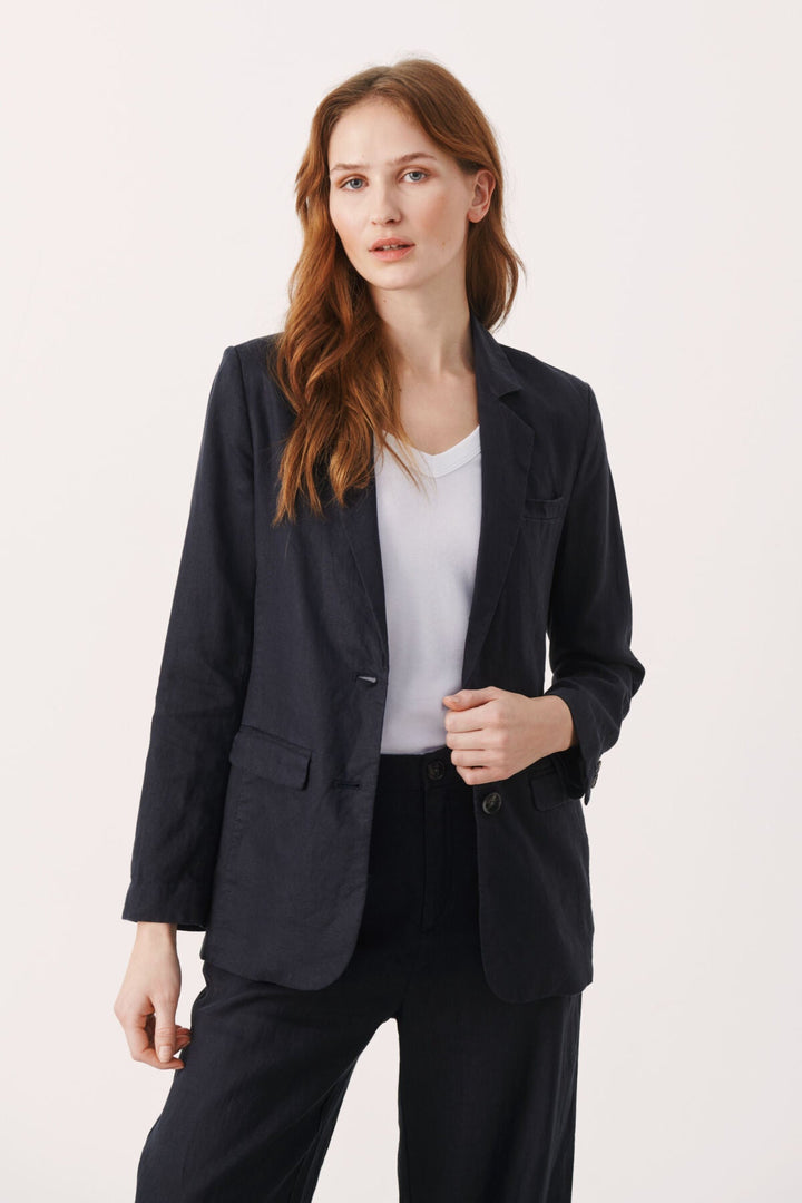 Nyanpw Jacket Dark Navy | Blazer | Smuk - Dameklær på nett