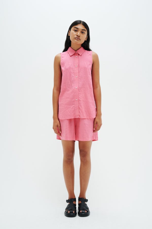 Odetteiw Sl Shirt Pink Rose | Skjorter og bluser | Smuk - Dameklær på nett