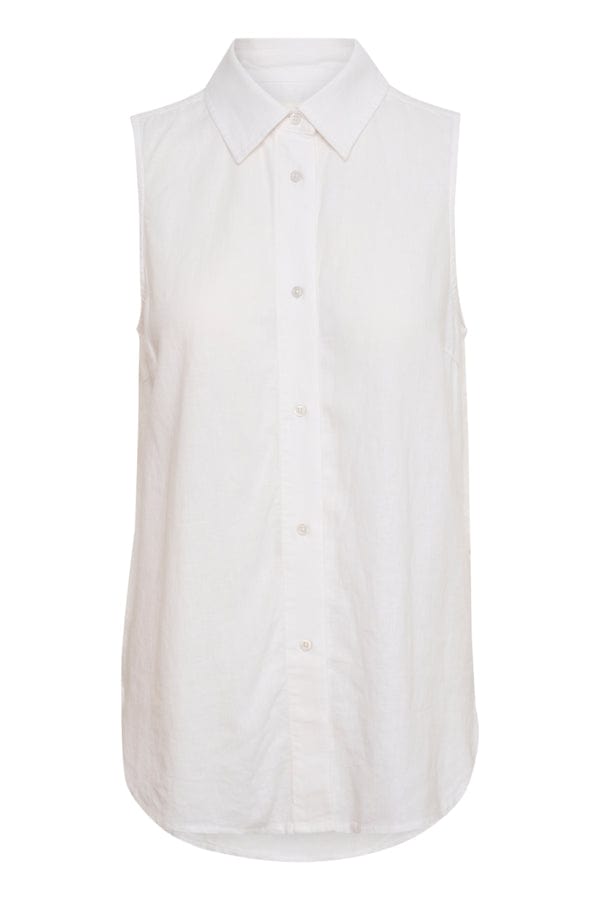 Odetteiw Sl Shirt Pure White | Skjorter og bluser | Smuk - Dameklær på nett