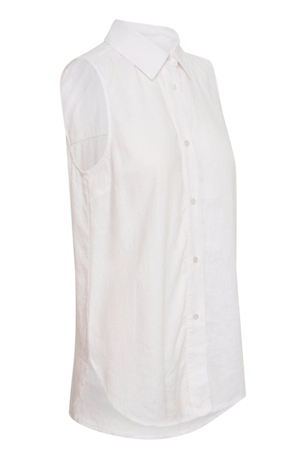 Odetteiw Sl Shirt Pure White | Skjorter og bluser | Smuk - Dameklær på nett