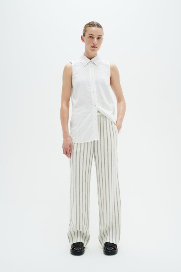 Odetteiw Sl Shirt Pure White | Skjorter og bluser | Smuk - Dameklær på nett