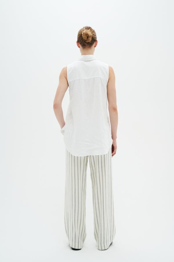 Odetteiw Sl Shirt Pure White | Skjorter og bluser | Smuk - Dameklær på nett