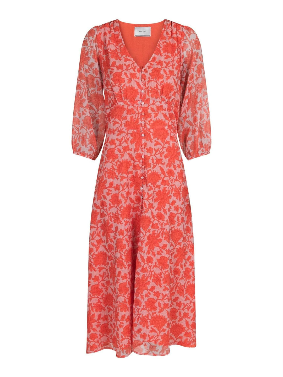 Olana City Flower Dress Orange | Kjoler | Smuk - Dameklær på nett