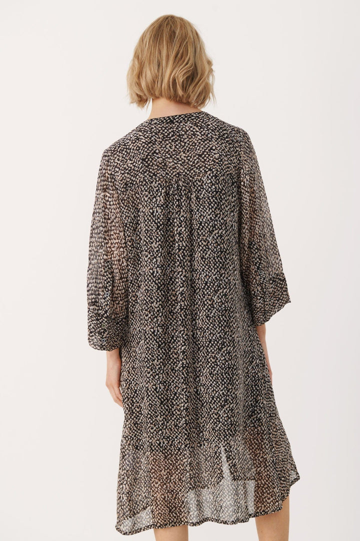 Olivapw Dress Black Blurred Dot Print | Kjoler | Smuk - Dameklær på nett
