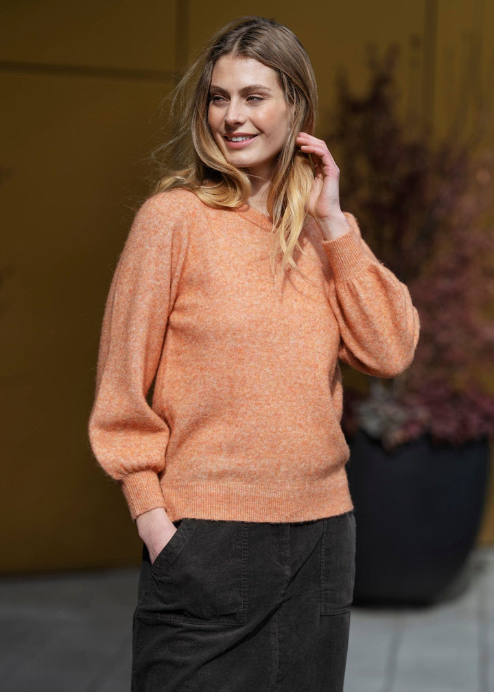 Orange Ellie Pullover | Genser | Smuk - Dameklær på nett