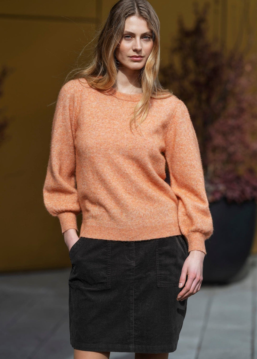 Orange Ellie Pullover | Genser | Smuk - Dameklær på nett