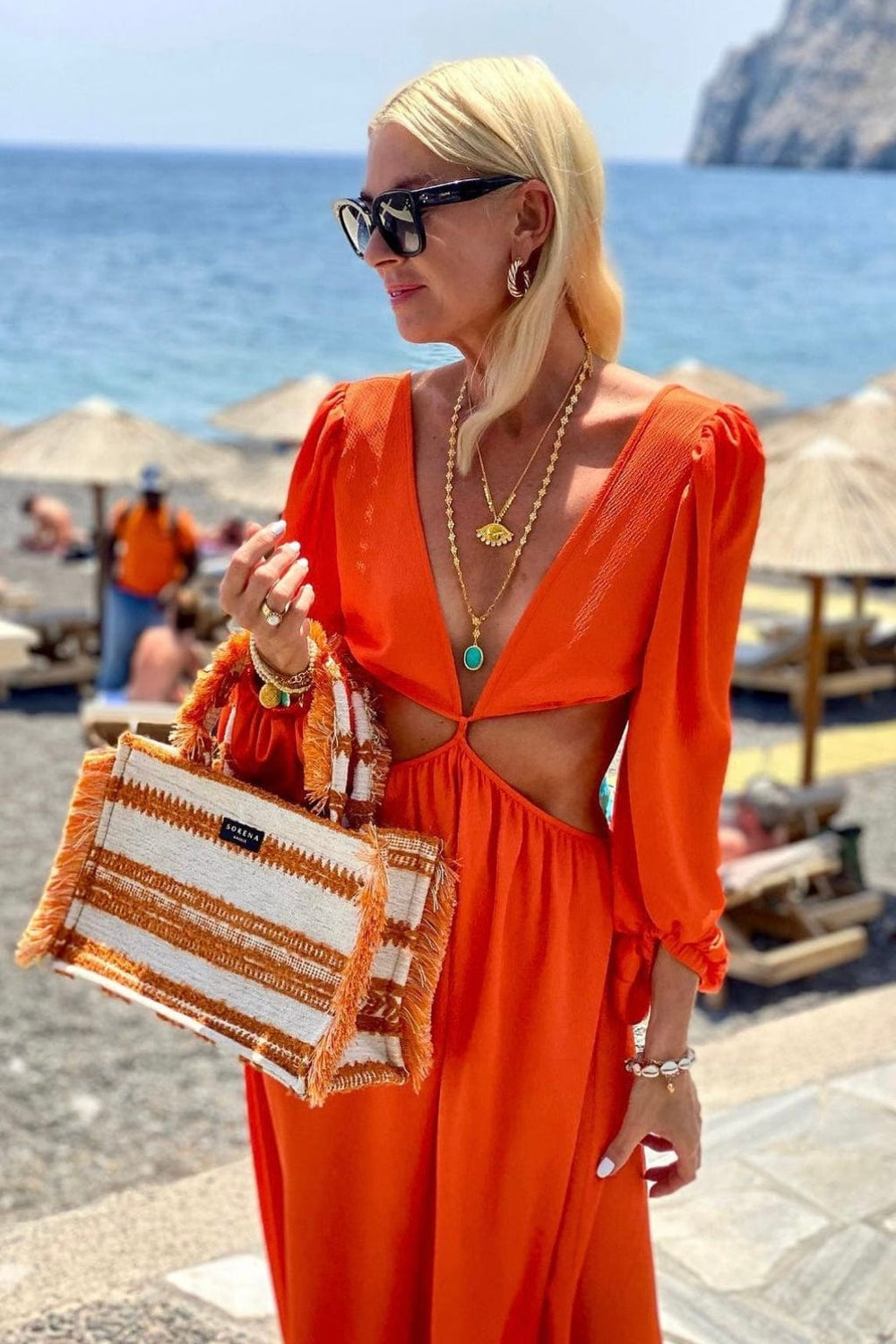 Orange Tote bag | Accessories | Smuk - Dameklær på nett