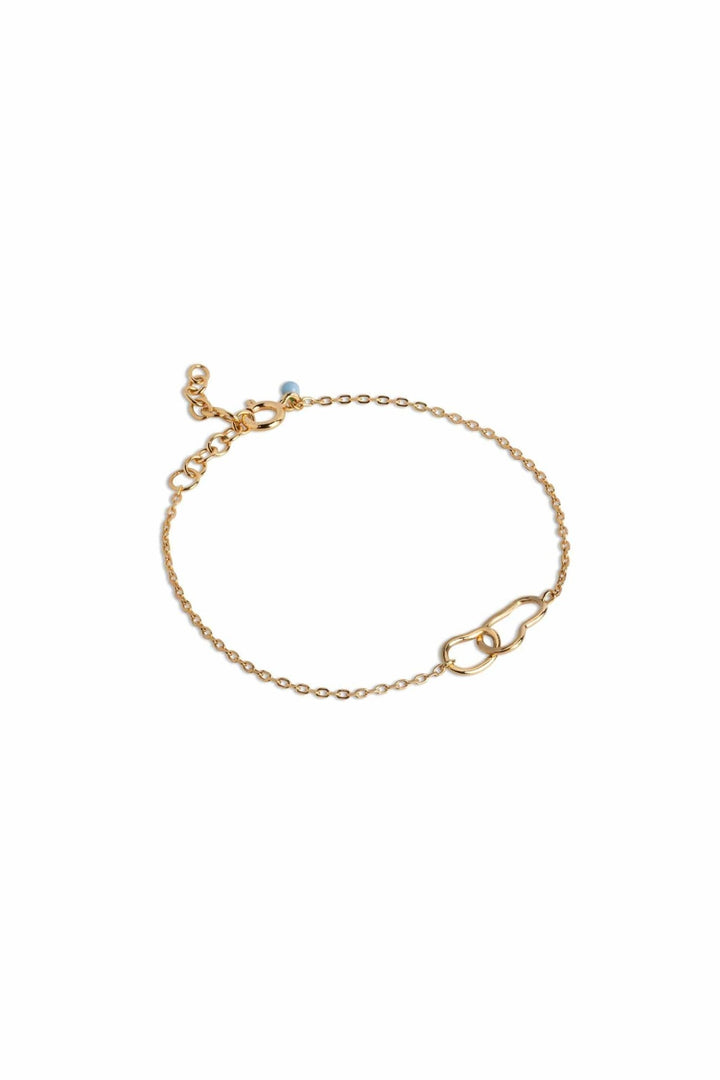 Organic Double Circle Bracelets Gold | Accessories | Smuk - Dameklær på nett