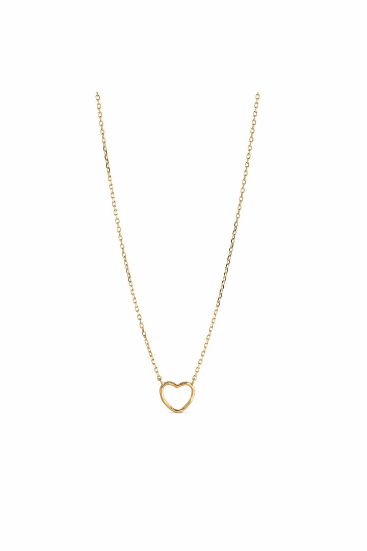 Organic Heart Necklaces Gold | Accessories | Smuk - Dameklær på nett